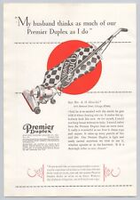 1928 Premier Duplex Electric Vacuum Cleaner VINTAGE PRINT AD AM28 picture