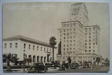 Phoenix AZ Post Office, Westward Ho Hotel; Cars, Street Old 1940s RPPC Postcard picture