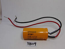 VINTAGE ELECTRONIC CAPACITOR NOS SPRAGUE ATOM TVA-1214 7226L RED 3000-24DC USA   picture