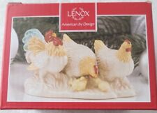 Lenox First Blessing Nativity Rooster and Chickens Discontinued - Mint In Box picture