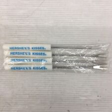SET of 4 Hersheys Kisses White Blue Stainless Steel Chocolate Fondue Skewers picture