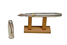Conway Stewart Model 100 Icon Sterling Silver Limited 2006 Fountain Pen #68/100 picture