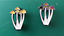 Golden Teacher shrooms tripping magic mushroom cubensis lapel hat pin picture