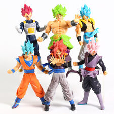 Lot 6X Dragon Ball Z Figures Set Saiyan Goku Son Blue Gokou Vegeta Broly 7in. picture