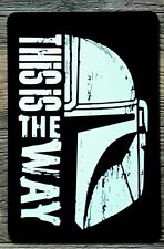 MANDALORIAN / Star Wars Sign  / Aluminum  Sign - Wall  12 x 8