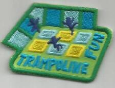 Girl Boy Cub TRAMPOLINE Jumping Fun Patches Crests Badges SCOUT GUIDE kids zone picture