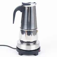 Stainless Steel Stovetop Moka Pot Espresso Coffee Maker Espresso Maker 4/6/9 cup picture