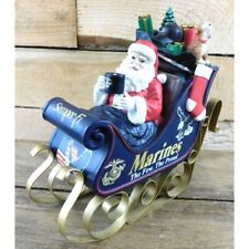 The Hamilton Collection Santa's Marine Corps Sleigh Christmas Decoration Limited picture