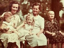 2G Photograph *Reprint Of Older Photo Girls Mom Great Grandmother 4 Generations picture