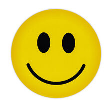 Magnetic Bumper Sticker - Happy Face (Smile Face) - Round Magnet picture