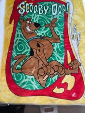 VTG Scooby Doo & Ghost Blanket Novatex Large Colorful 90's Y2K picture