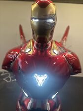 Queen Studios 1:1 Life Size MK50 Iron Man Battle Damaged Bust - MINT US Seller picture