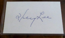 Dr Henry Lee forensic pathologist signed autographed 3x5 index card OJ Simpson picture