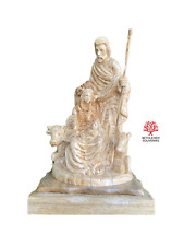 Big Holy Family Olive Wood Artistic Masterpiece Figure Bethlehem Hand Carved Art picture