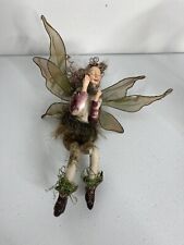 Vtg Woodland Flying Fairy Doll Figure Fantasy  picture