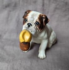 Vintage Josef Originals Porcelain Bulldog with Slipper - Excellent Condition  picture