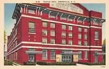 Textile Hall, Greenville, South Carolina, Early Postcard, Unused  picture