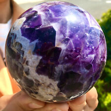1.6LB rare high quality purple dream Amethyst crystal ball treatment ball  N95 picture