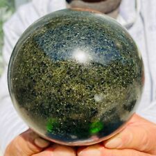 5.47lb Large Dark Green Olivine Peridot Crystals Sphere Gemstone Healing Reiki picture