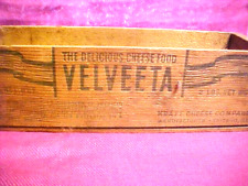 Vintage Velveeta Cheese Wooden Box Delicious Cheese Food Pasteurized Chicago 9