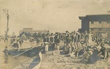 Postcard RPPC C-1910 Illinois Chicago Wilson's beach bathing Childs 23-12608 picture