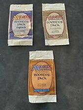 MTG| ANTIQUITIES , LEGENDS, REVISED | 3x booster Pack EMPTY wrapper | Magic picture