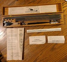 Vintage K&E Leroy Lettering Set In Wood Case Keuffel & Esser Drafting Architect picture