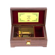 Wooden Music Box With Sankyo 30 Note Play Castle in the sky  Gift For Her picture