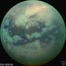 Composite Image Shows Infrared View of Saturn's Moon Titan from NASA's Cassini picture