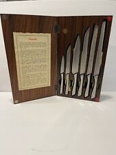 Vintage 1960's Japanese Artifex Movendi Stainless Steel Knife Set Hand Made picture