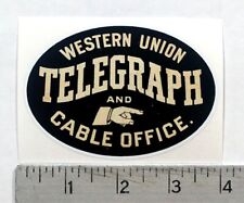 Western Union Telegraph sticker decal picture