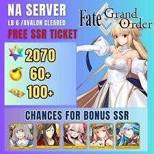 Fate Grand Order [NA] Reroll 2070 SQ Account LB 6 Cleared picture