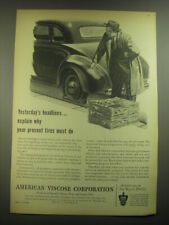 1945 American Viscose Corporation Ad - Yesterday's headlines picture
