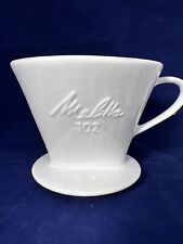 102 Melitta Pour Over Coffee Maker Ceramic 1-Hole Vintage WHITE picture