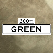San Francisco California 300 Green Street blade road sign 1965 36x12 TWO SIDED picture