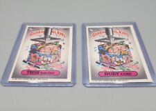 1986 Topps Garbage Pail Kids GPK Series 4 Trish Squish 163a & Ruby Cube 163b picture