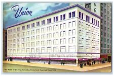 1957 Union Exterior Building Columbus Ohio Infantile Paralysis Vintage Postcard picture