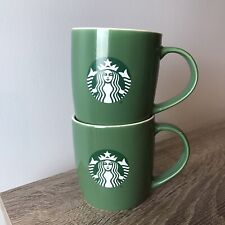 Starbucks Coffee Mug Cup With Logo Ceramic Green 2 Pack - 11 FL Oz picture
