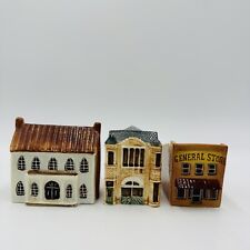 Suffolk Cottages Lot Buildings 3 Around The Corner Porcelain England Mini Houses picture