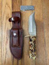 Vintage Schrade Uncle Henry 171UH Knife With Sheath And Sharpening Stone picture