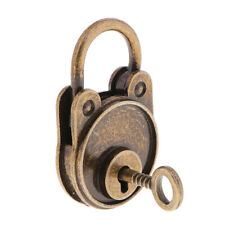 Vintage Antique Style Mini Archaize Useful Padlocks Key Lock With Key Bronze picture