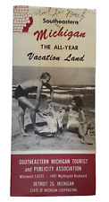 Southeastern Michigan Vacation Land 1956 Travel brochure Map Pics Tourist Assoc picture