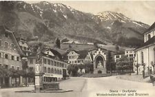 PC SWITZERLAND, ANGLE SONG MONUMENT UN FOUNTAIN, STANS, Vintage Postcard (b29538) picture