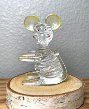 Vintage Acrylic Lucite Mouse Figurine Hong Kong Mini Delicate picture
