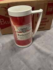 Set of 6 Vintage With Box WEST BEND Thermo-Serv BUDWEISER Drinking Mugs picture