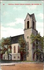 1909 Central Presbyterian Church Des Moines Iowa IA Postcard Christian Religion picture