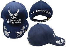 U.S. Air Force Veteran III Scrambled Eggs Hat Blue Cap USAF Officially Licensed picture