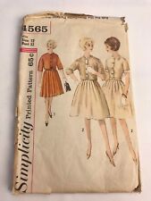Vintage Simplicity Sewing Pattern 1950's Shirt Dress Jacket Pleated Set Size 12  picture