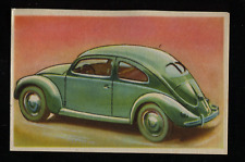 Volkswagen Beetle 1948 Vintage 1950s Dutch Trading Card picture