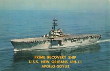 Postcard USS New Orleans LPH-11 San Diego California Apollo-Soyuz Recovery Ship picture